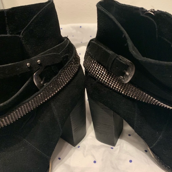 Nine West ankle boots buckle heels Sz 10 New - Picture 3 of 8